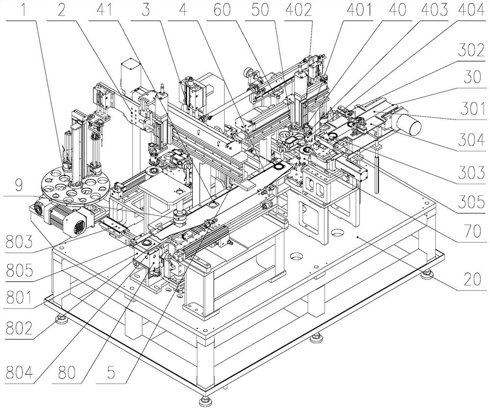 Full-automatic plane bearing sleeving and assembling height detection machine