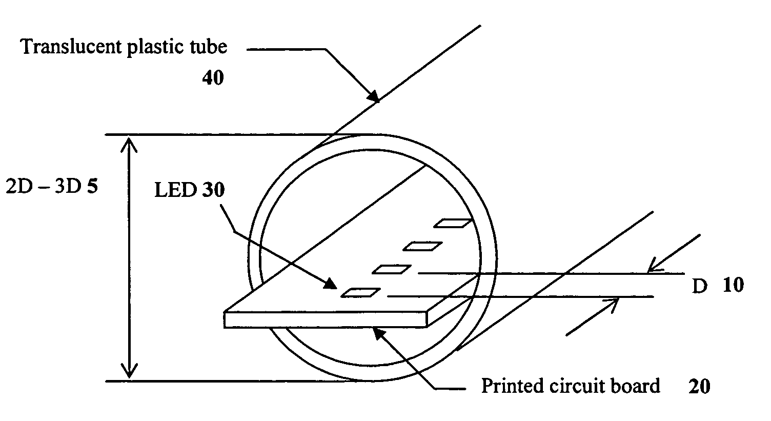 System and method for the diffusion of illumination produced by discrete light sources