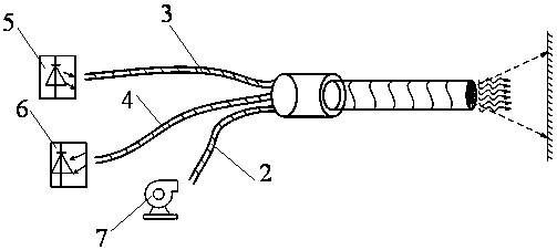 Optical fiber sensor with air membrane cooling function