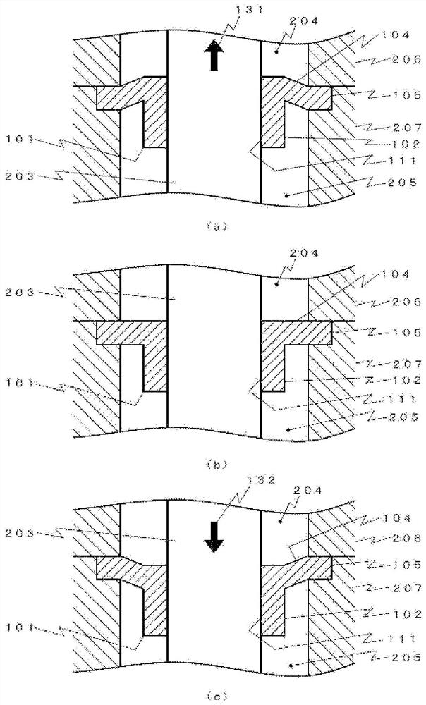 Sealing structure and device with the sealing structure