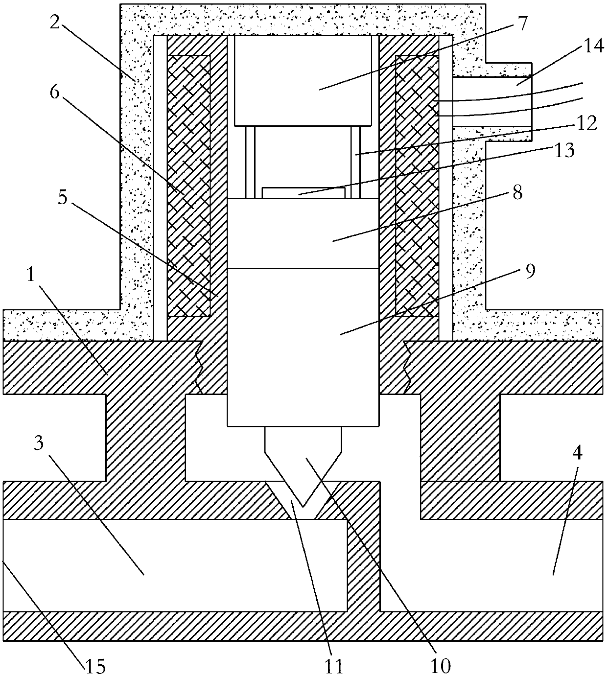 Solenoid valve with long service life