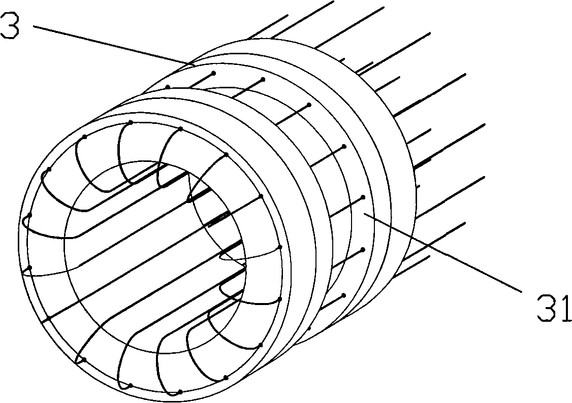 Capillary array analyzer by rotating scanning