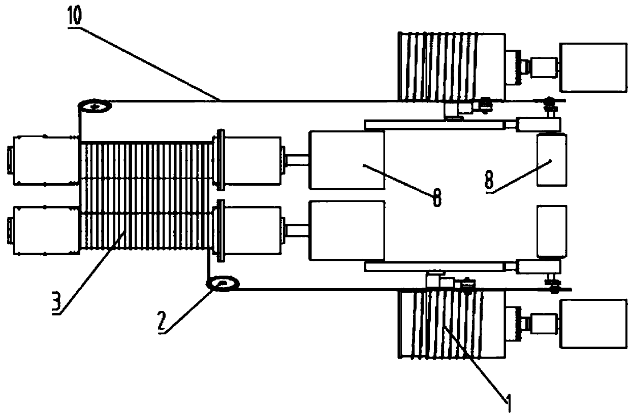 Tension control system for solar cell silicon wafer cutting