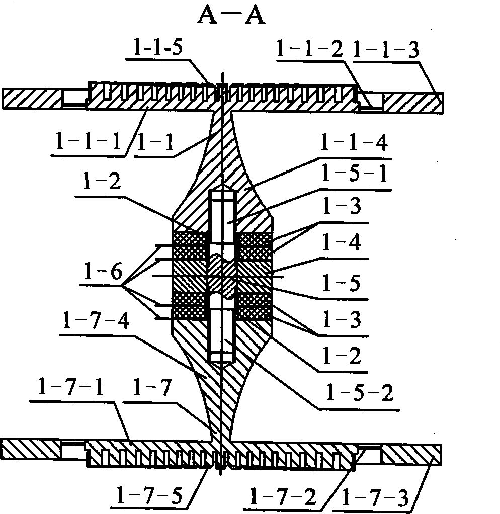 Bending layer energy converter round disk stator and ultrasonic electromotor using this stator