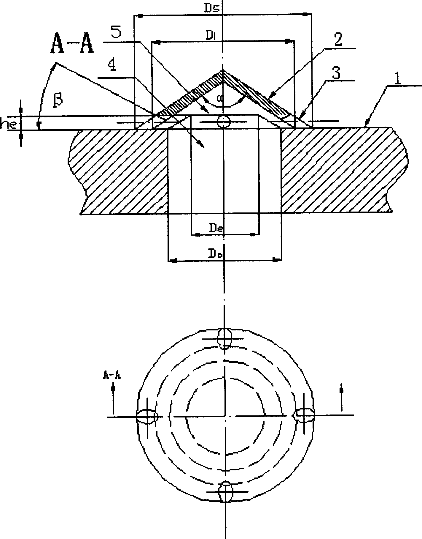 Fluidized bed reactor gases distributing plate