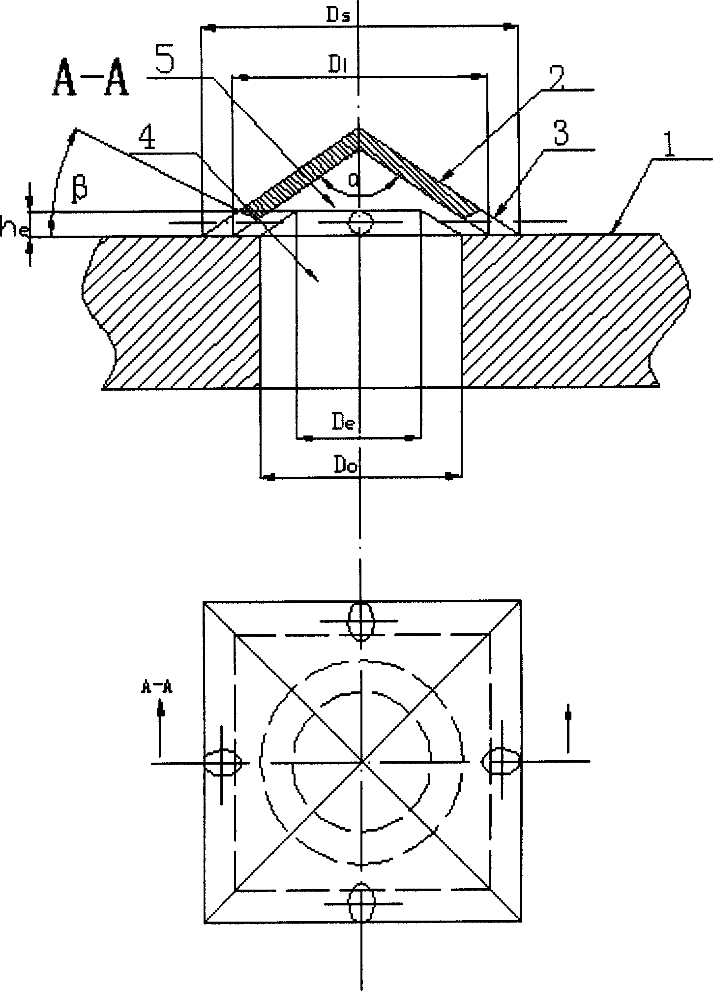 Fluidized bed reactor gases distributing plate