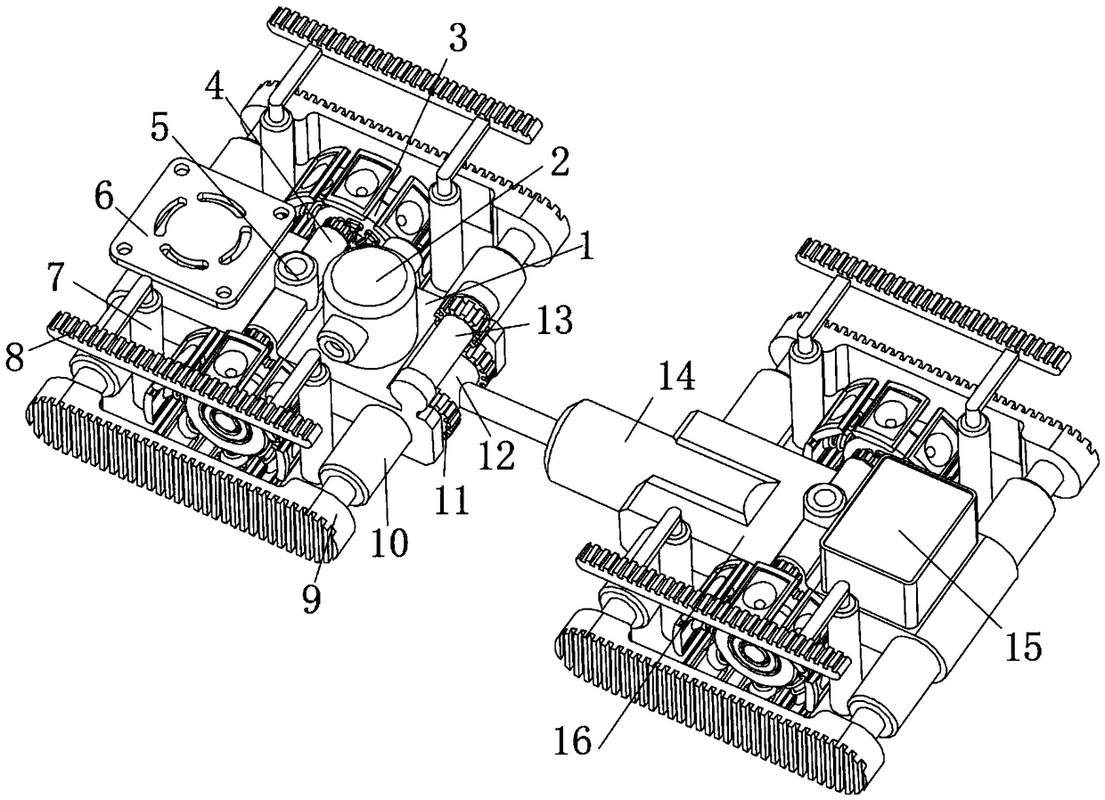 Smooth pipe inner wall detecting device carrier