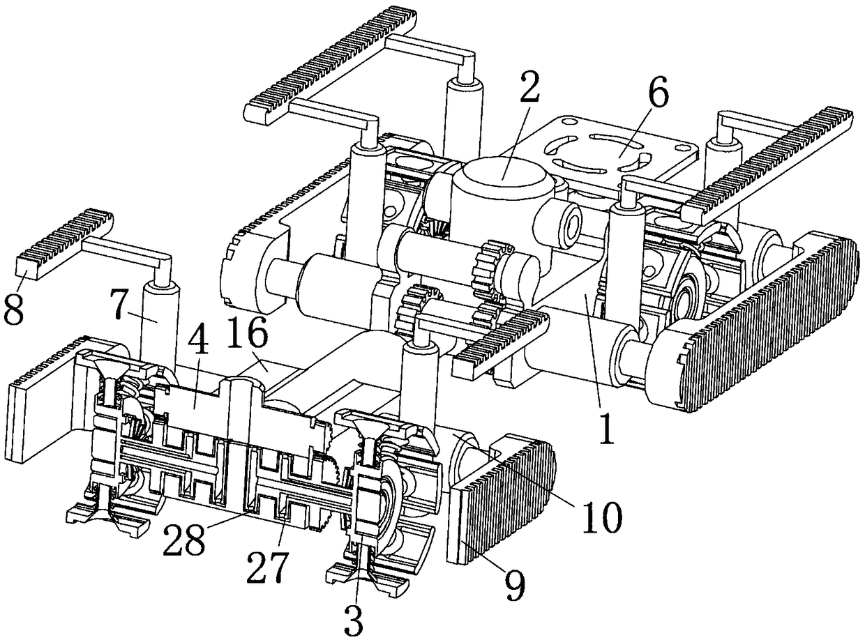 Smooth pipe inner wall detecting device carrier