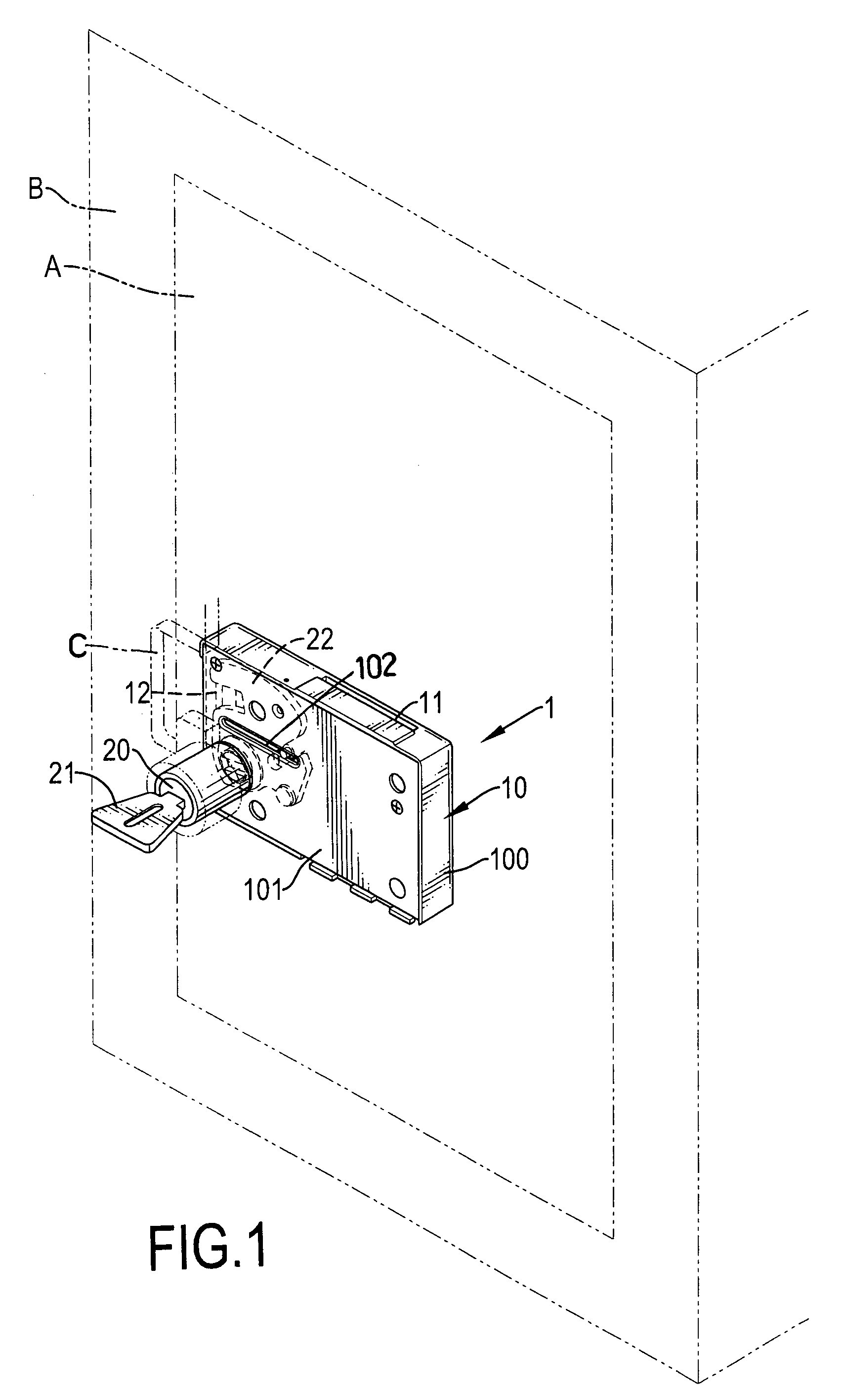 Locking device for a storage cabinet