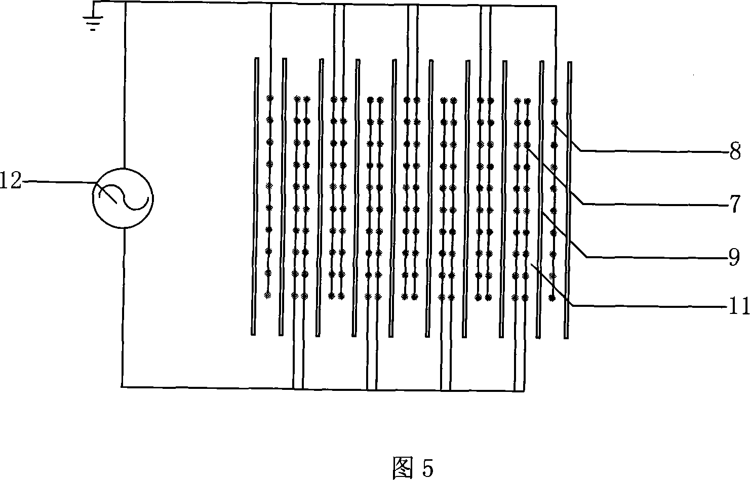 Equipment for treating industrial waste gas of plasma in low temperature