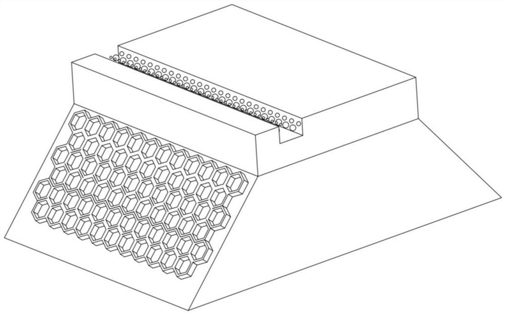 River channel ecological protection slope and construction method thereof