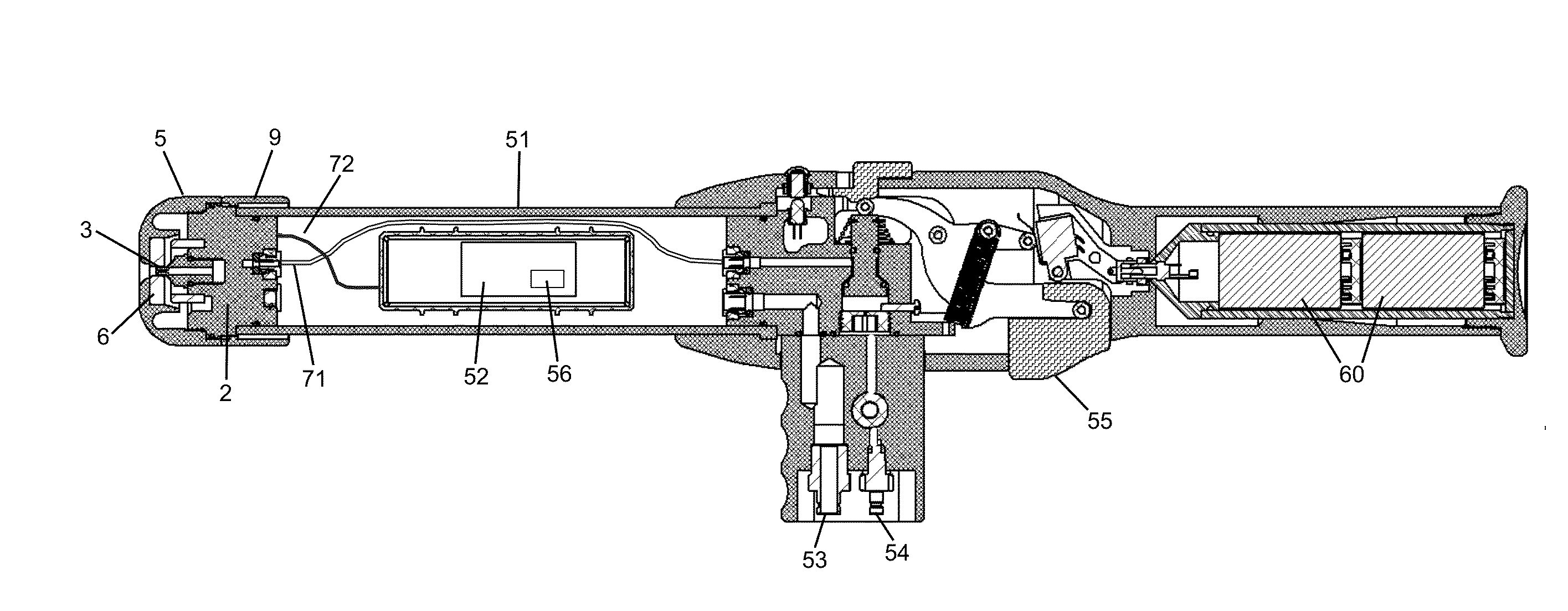 Electrostatic liquid spray nozzle having an internal dielectric shroud