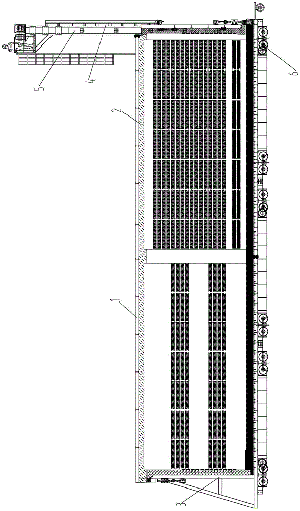 Capacity-variable trolley resistance furnace