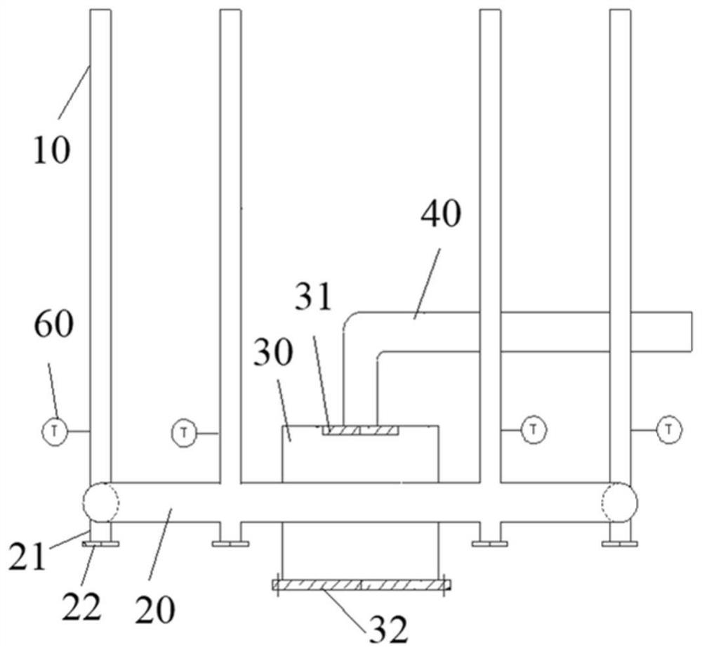 Tail gas emission structure and reduction furnace