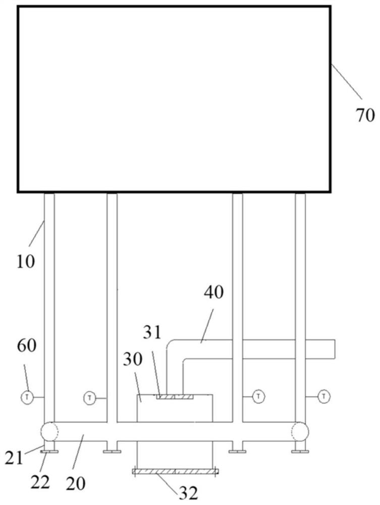 Tail gas emission structure and reduction furnace