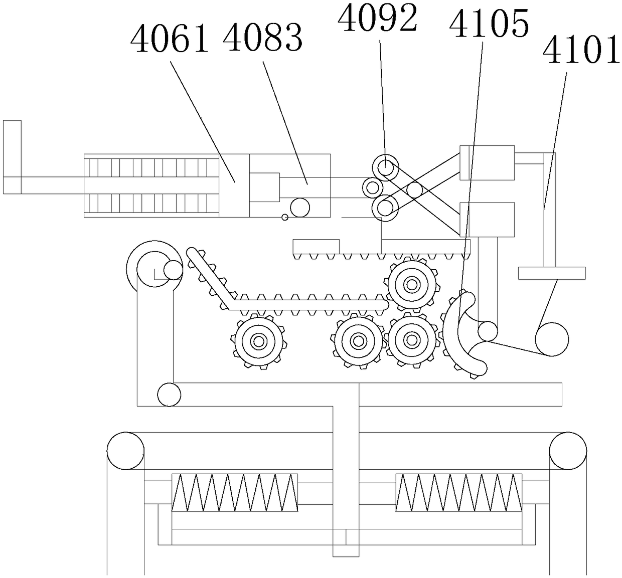 Soft leg protection device of aerial work vehicle