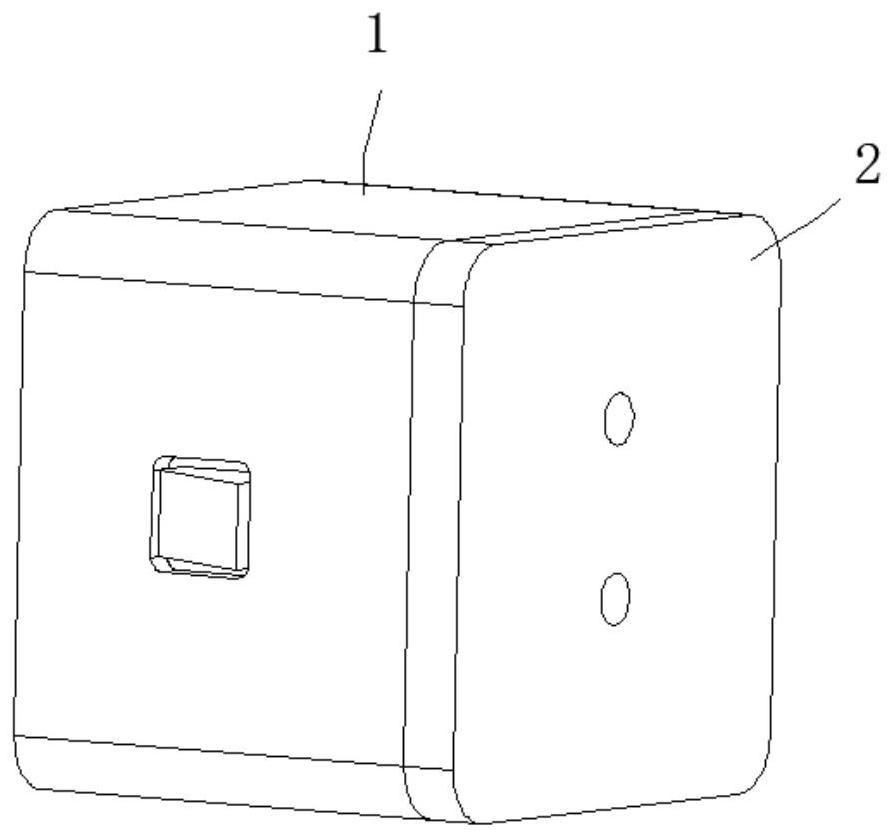 Electric meter fixing piece and electric meter box