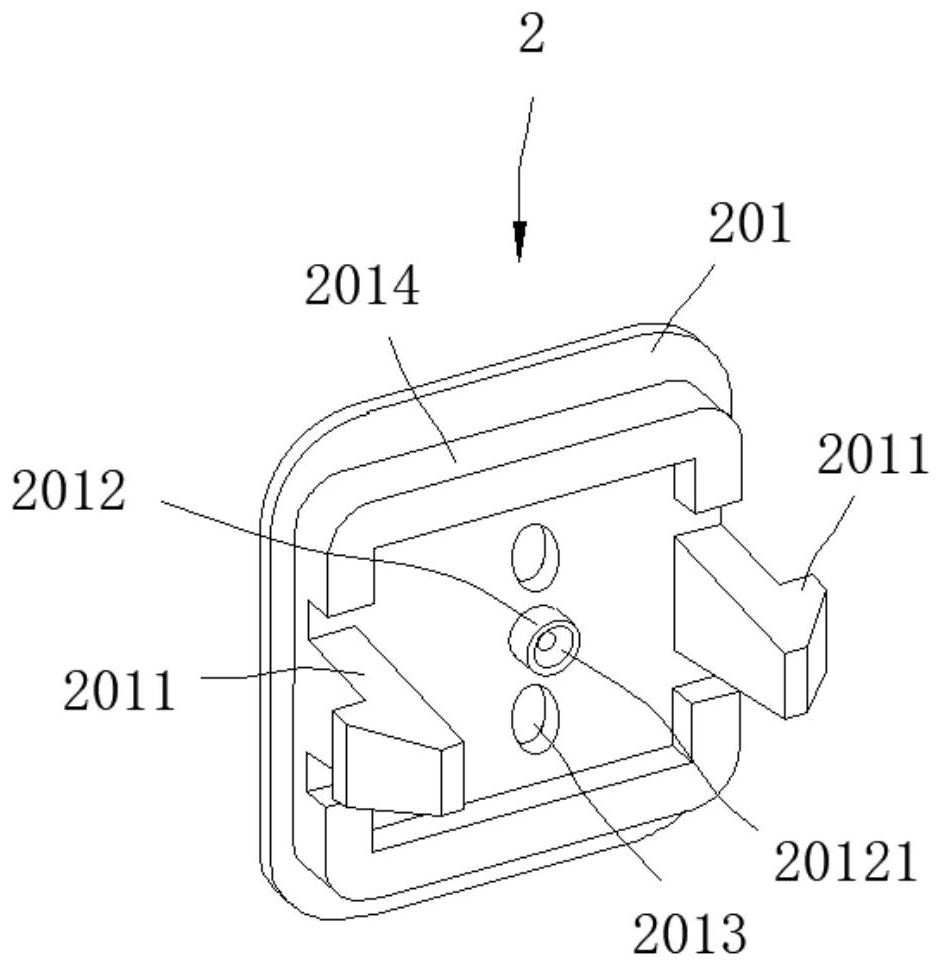 Electric meter fixing piece and electric meter box