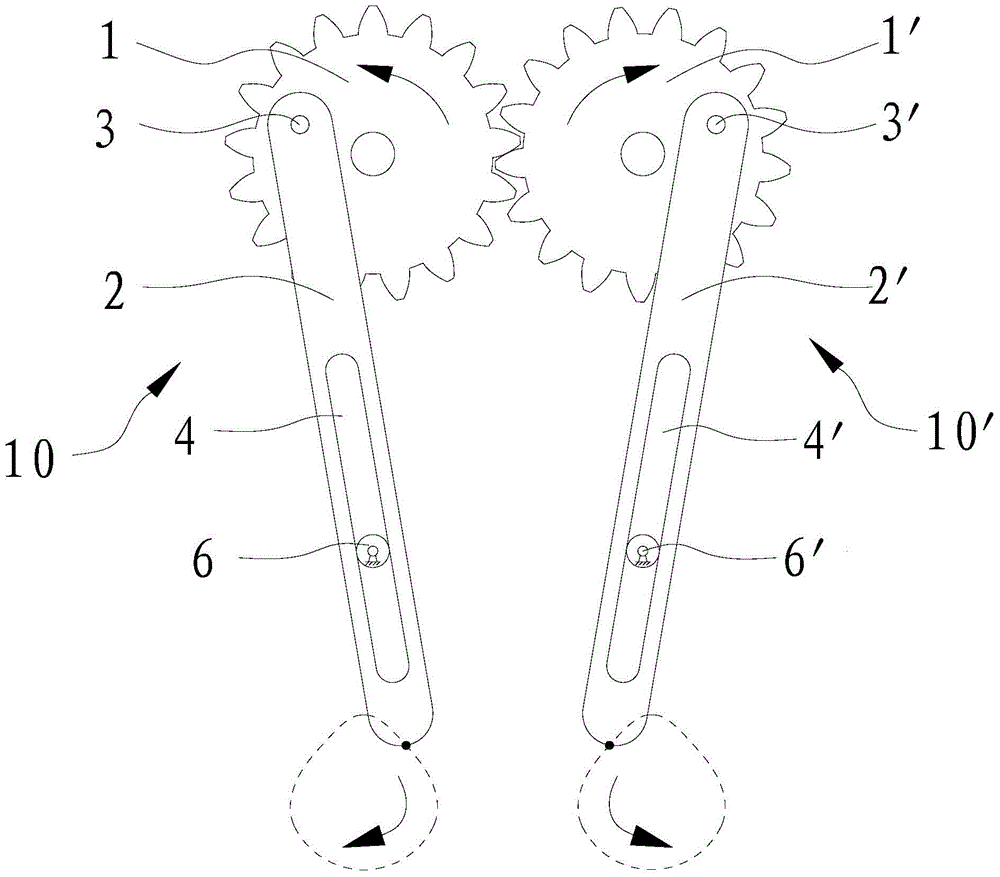 Hand rubbing bionic mechanism