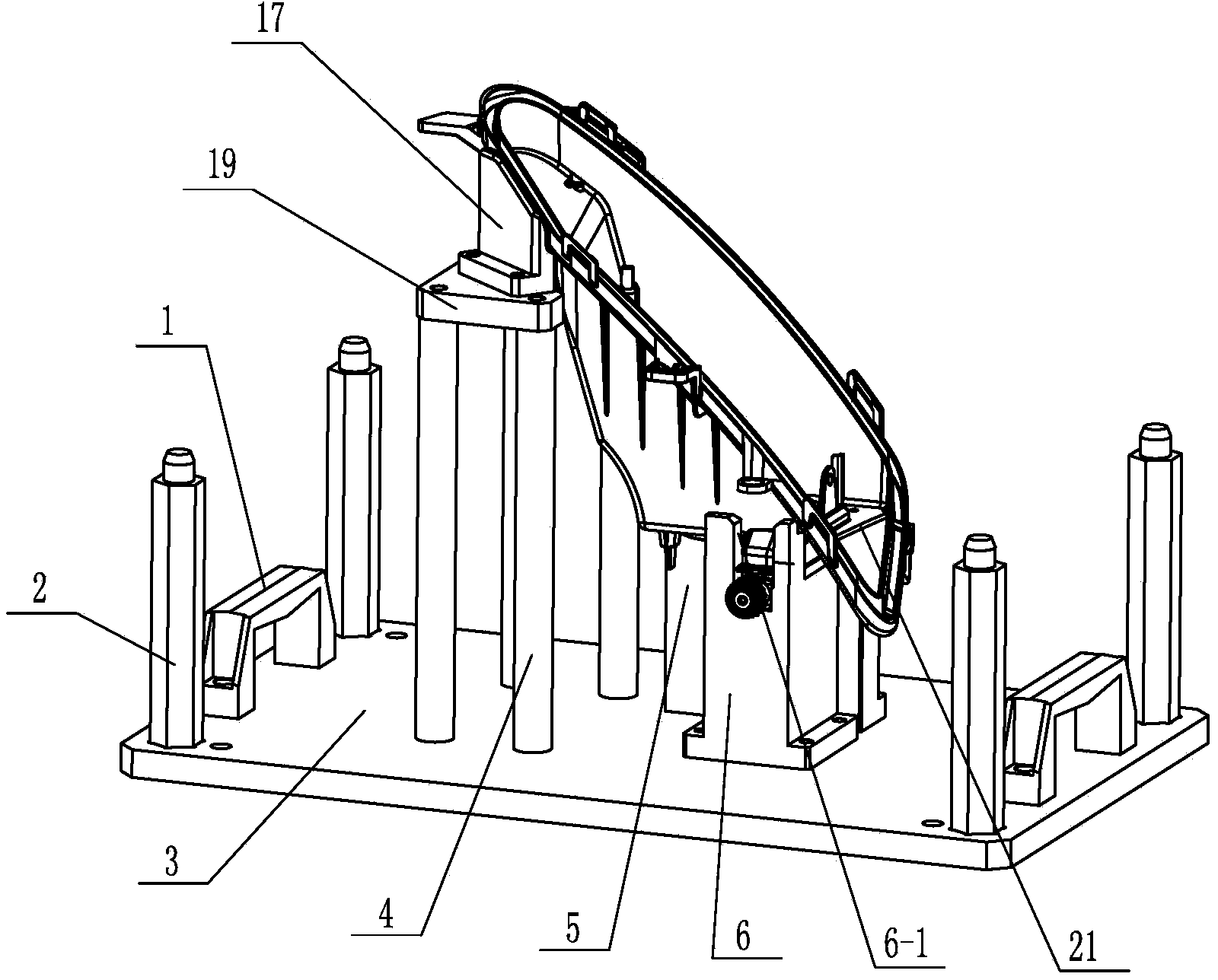 Dimming component and heat resisting sheet combined assembling device for automobile front fog lamp