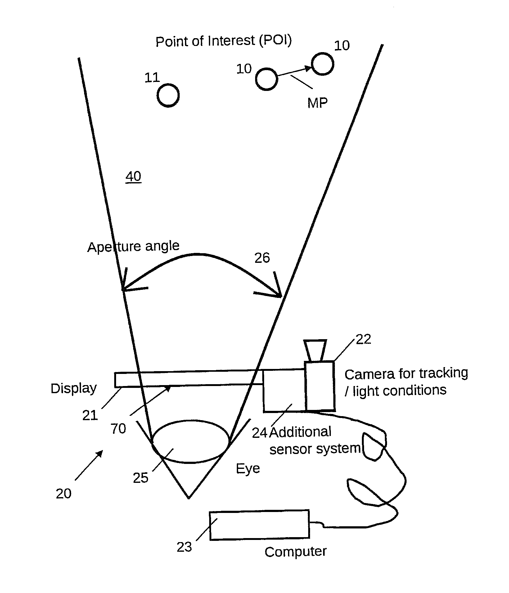 Method for representing virtual information in a view of a real environment