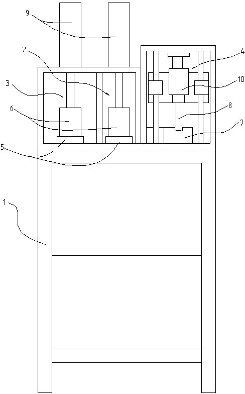 Assembly device for plastic pipe clamp