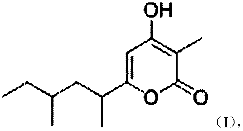 A 3,4,6 trisubstituted-α-pyrone derivative and its preparation method and application