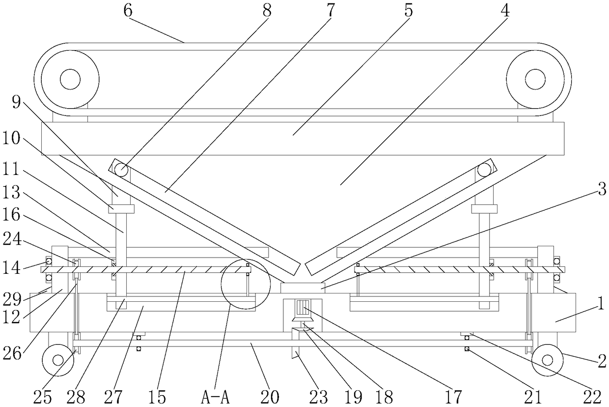 Adjustable conveying device