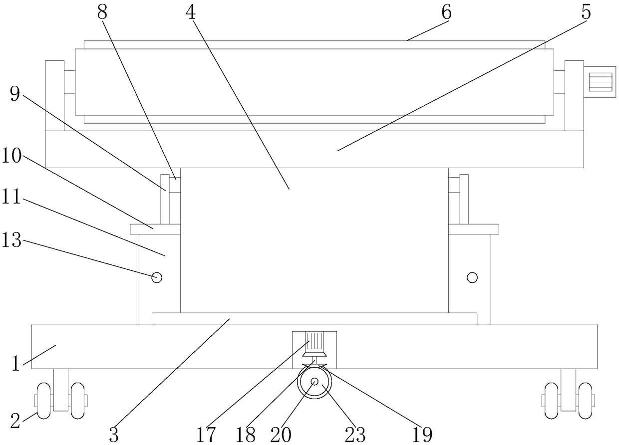 Adjustable conveying device