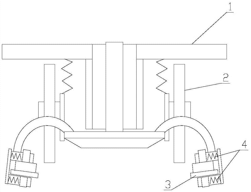 Medium-low speed magnetic levitation engineering work vehicle