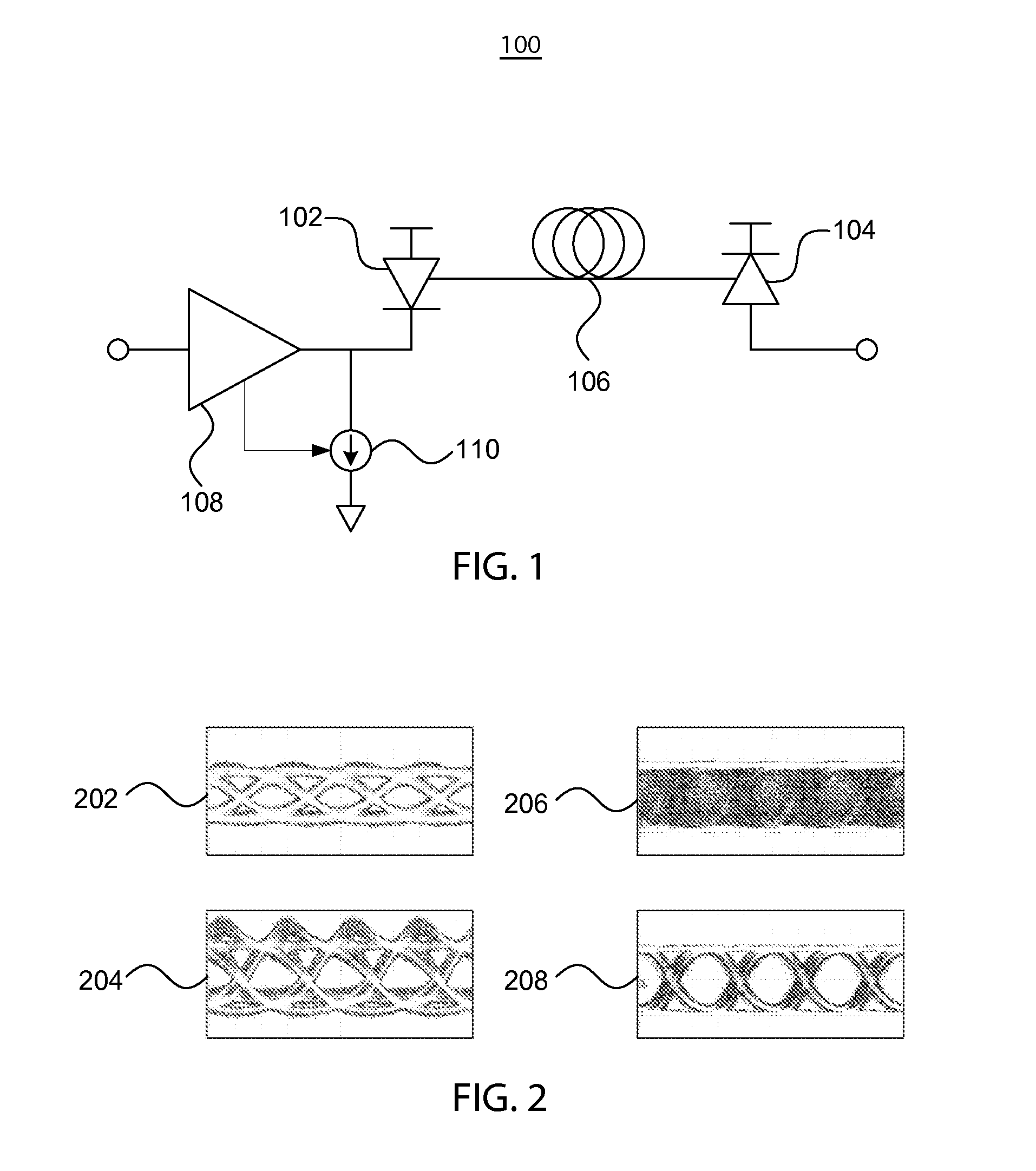 Near-threshold optical transmitter pre-distortion