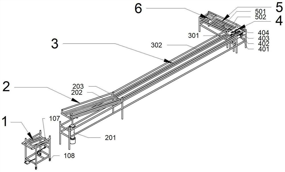 A kind of material automatic on-line device and its operation method