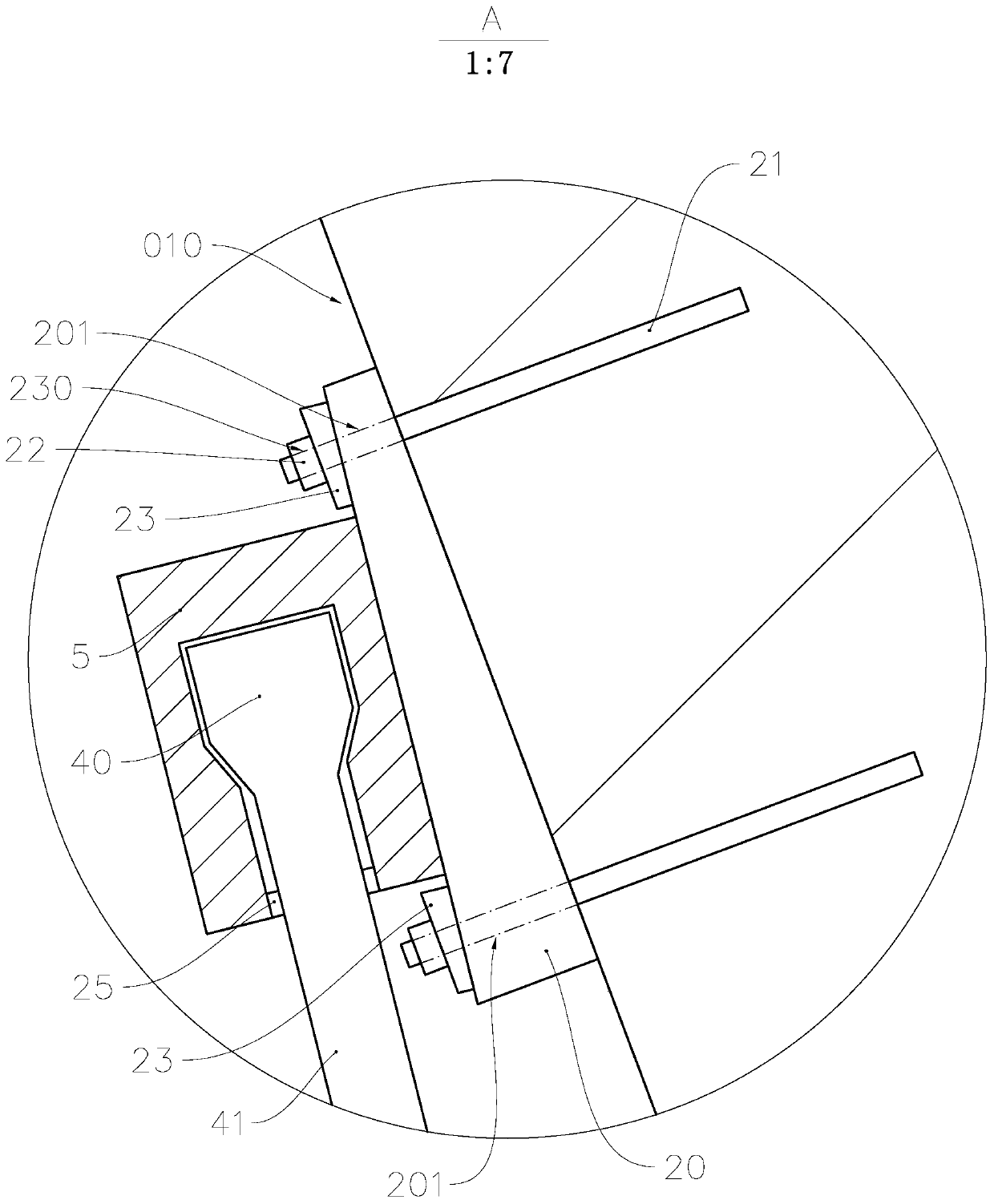 Single-column pier beam bridge and reinforcing and reconstructing method thereof