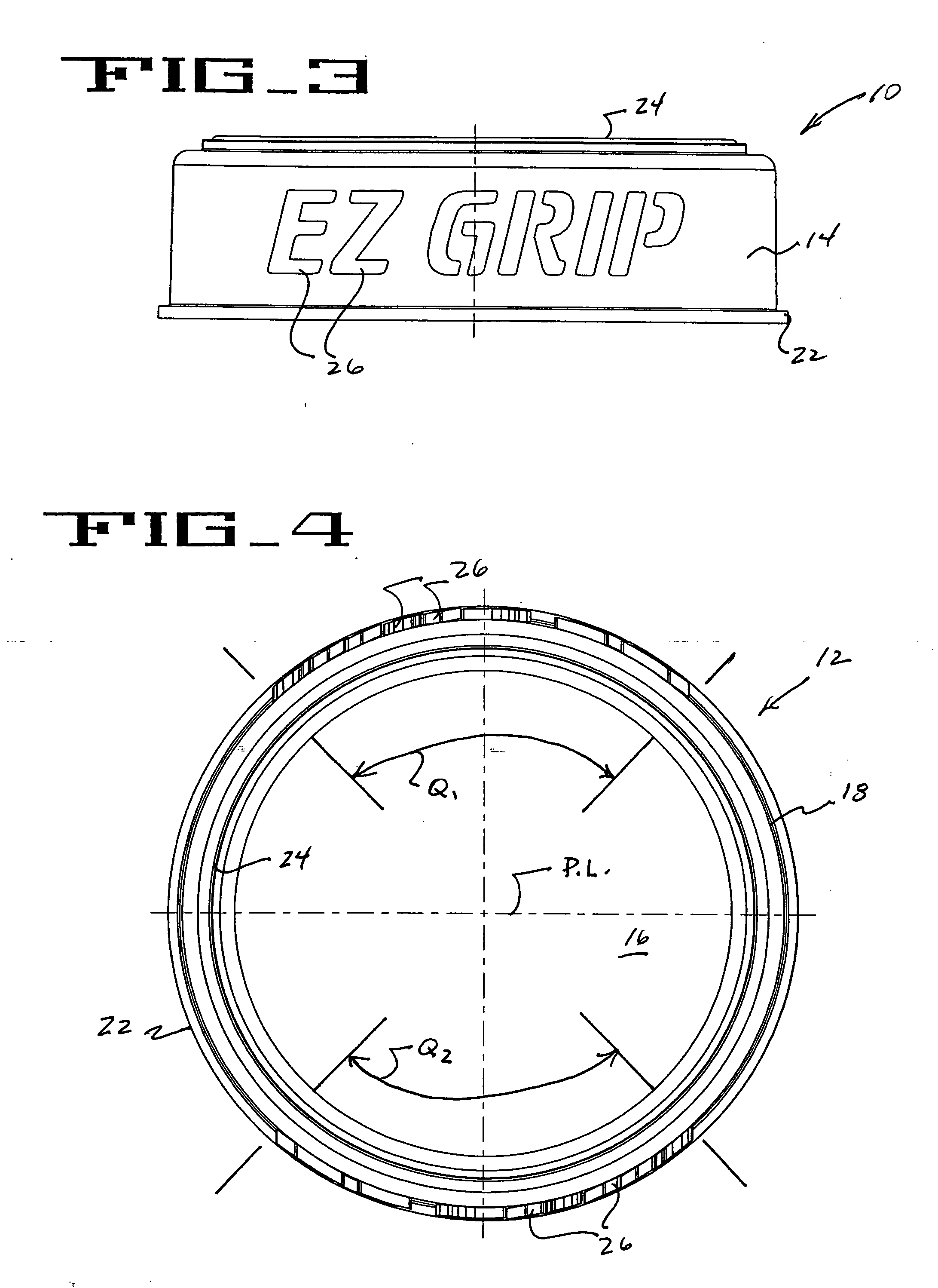 Composite closure with outer gripping layer