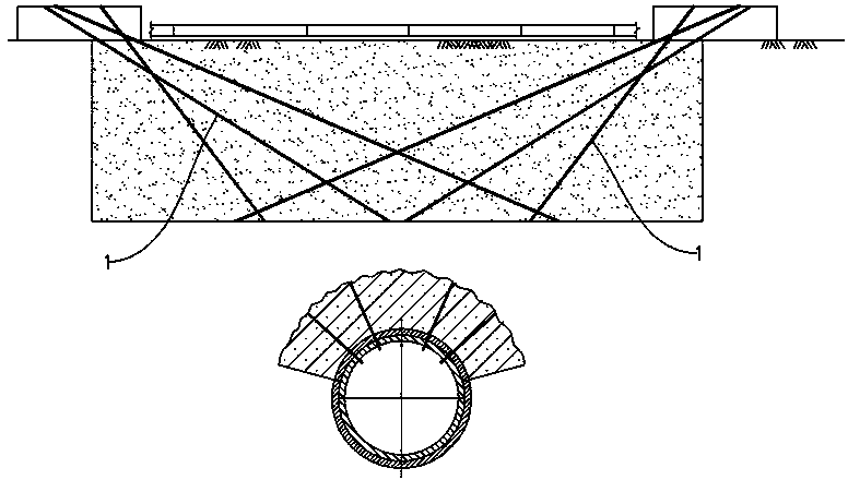 Soil stabilization structure and method for railway yard shield tunneling construction