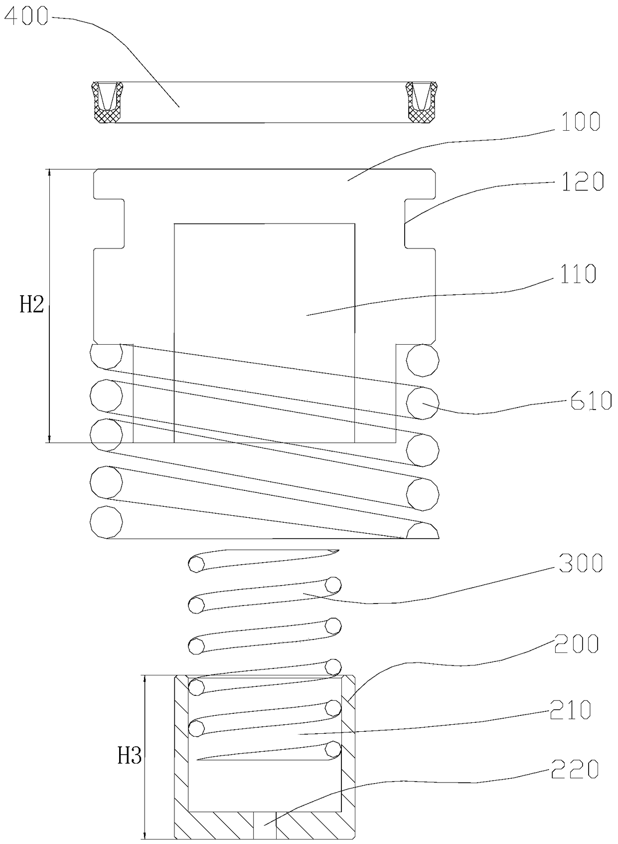 Piston valve, variable capacity scroll compressor and air conditioner