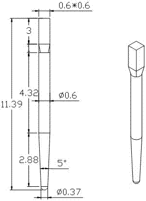 Preparation method of zirconia all-ceramic post/nail for dental restoration