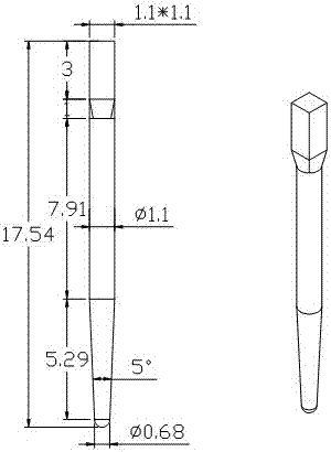 Preparation method of zirconia all-ceramic post/nail for dental restoration