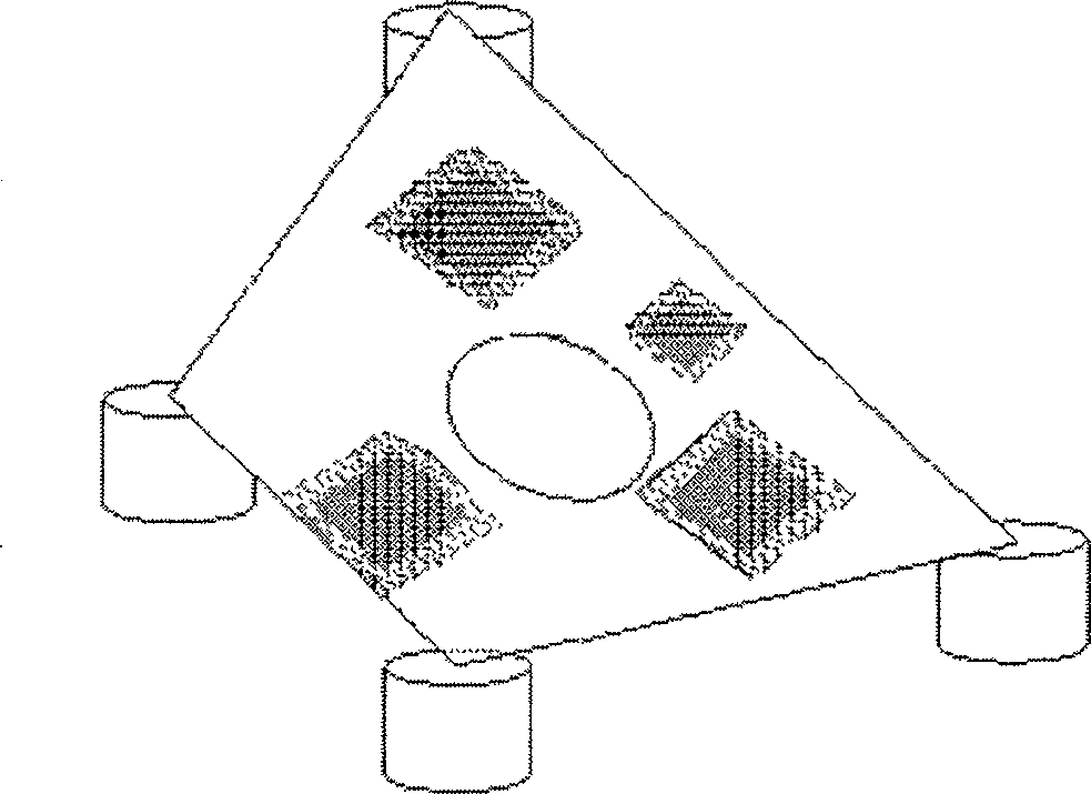 Composite vibration damping type photolithography device