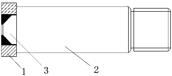 Novel welding type connecting screw pin