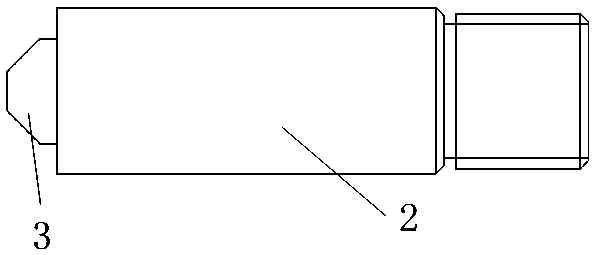 Novel welding type connecting screw pin