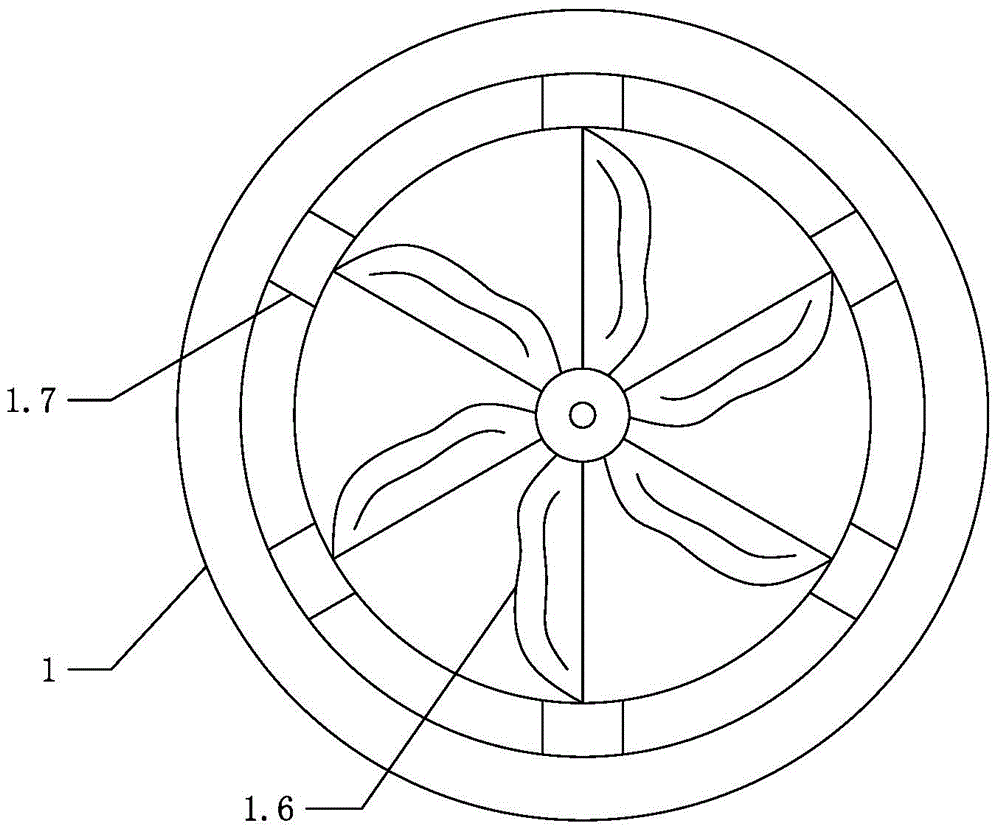 Full-surrounding cyclone multi-directional air cooling device for blue light DVD (digital video disk)