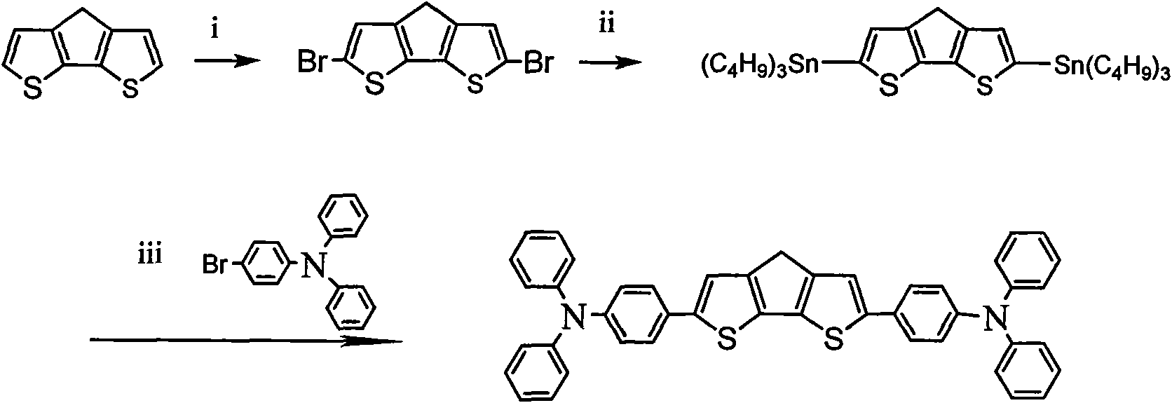 Organic micromolecular photoelectric material