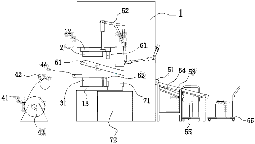 Automatic production device for stator piece and rotor piece