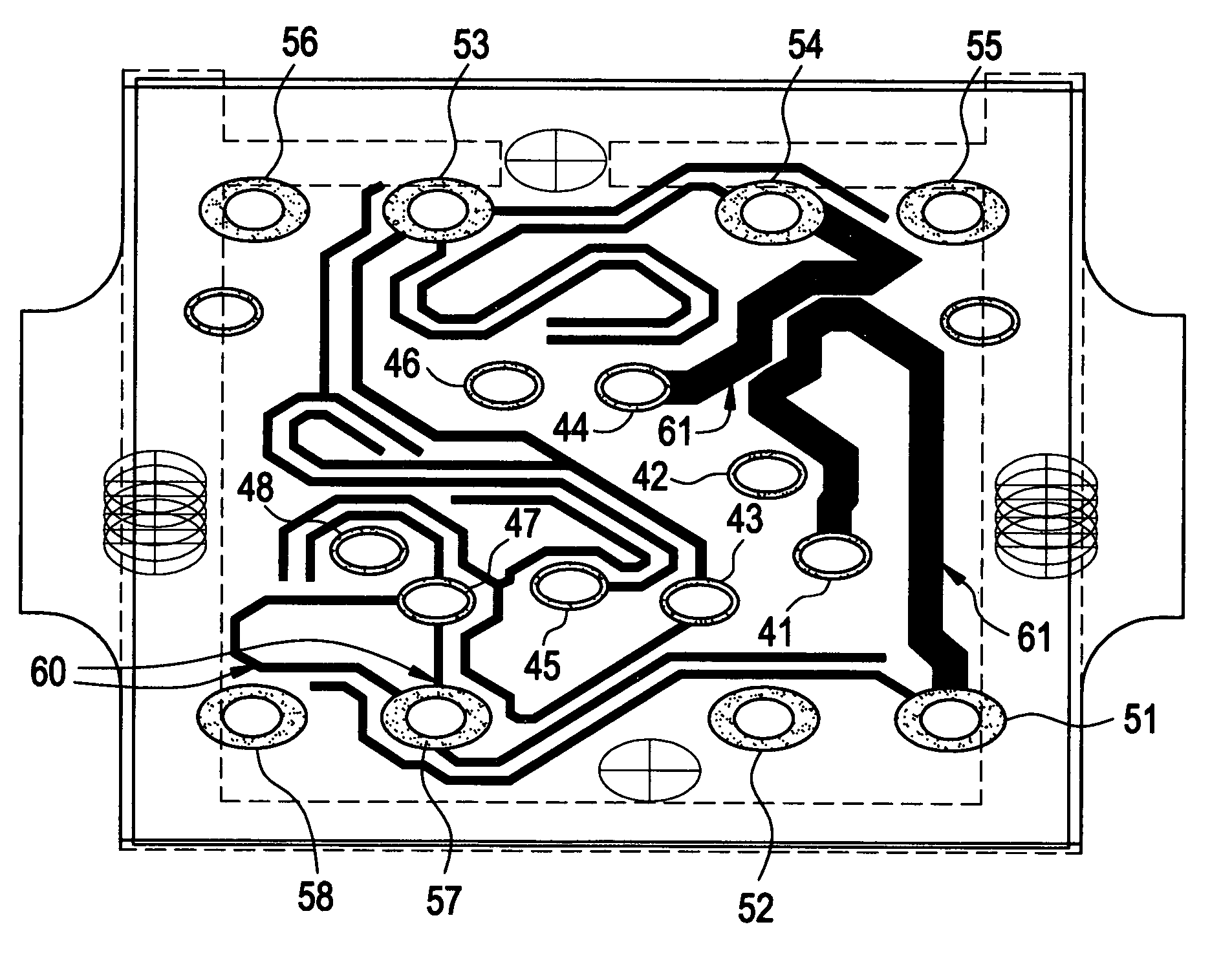 Apparatus for crosstalk compensation in a telecommunications connector