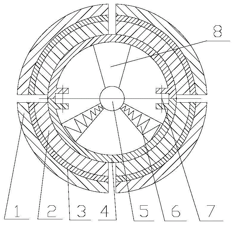 Multilayer spherical buffer device capable of automatically unfolding