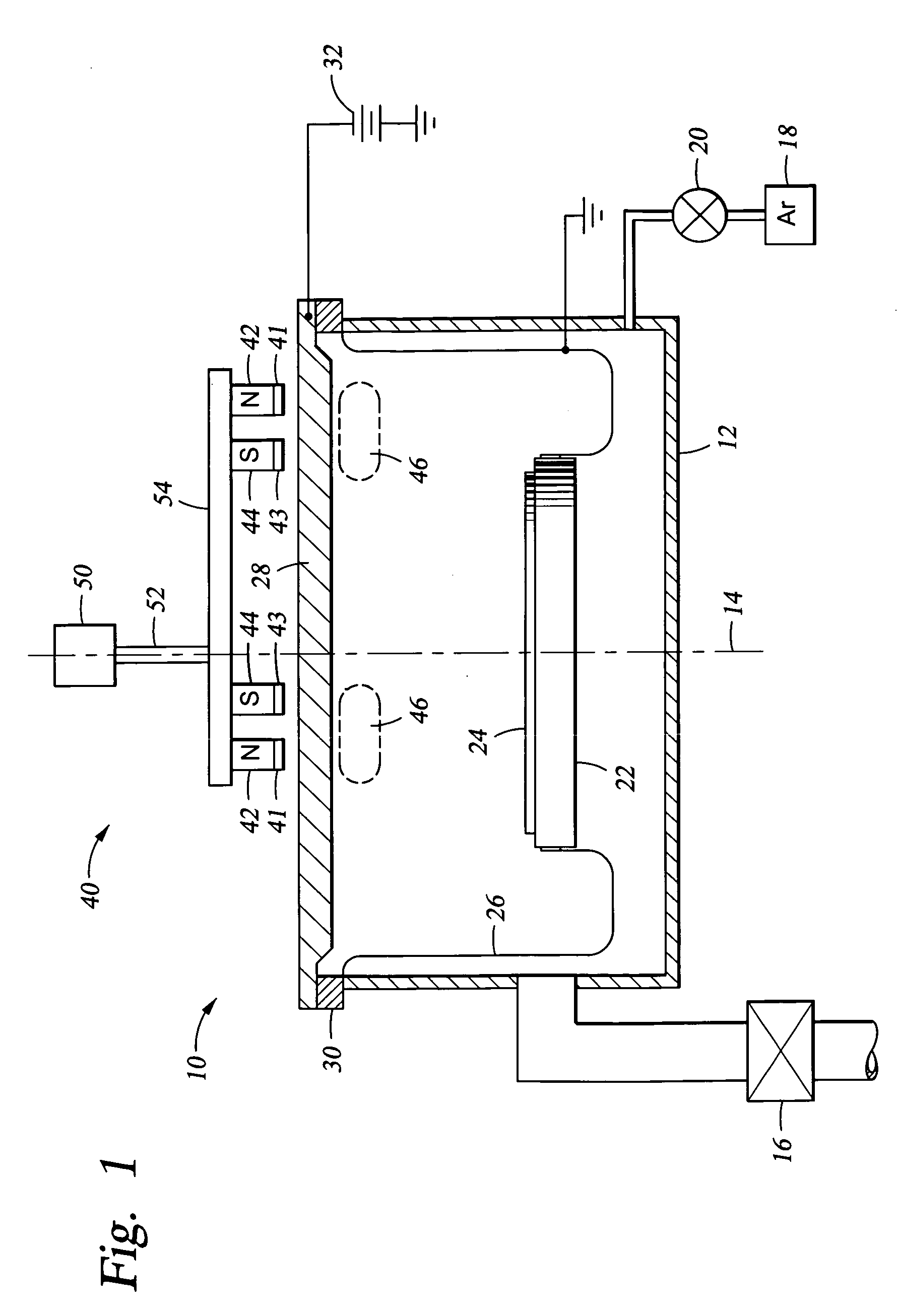 Multi-track magnetron exhibiting more uniform deposition and reduced rotational asymmetry