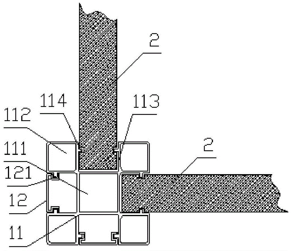 Side column of flower box