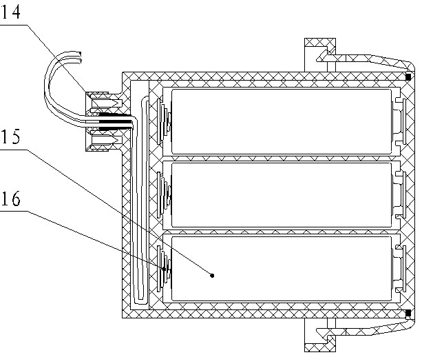 Drawer type battery case