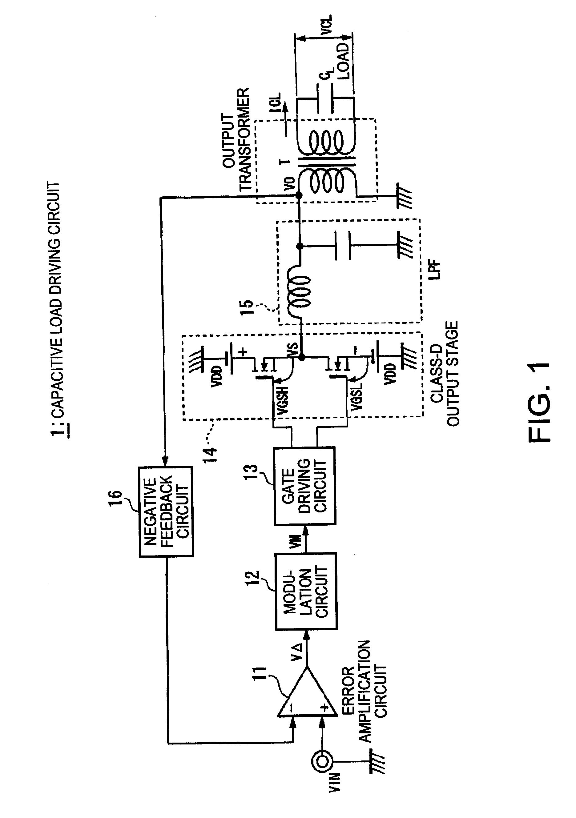 Capacitive load driving circuit, electrostatic transducer, method of setting circuit constant, ultrasonic speaker, display device, and directional acoustic system